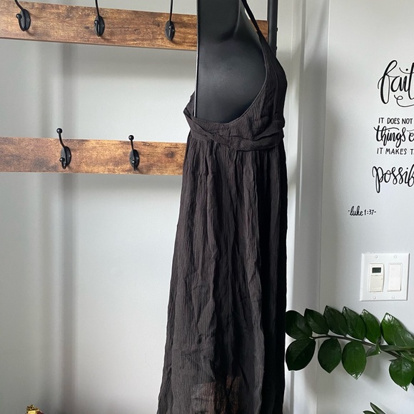 O'NEILL Womens Swim Saltwater Solids Cover-Up v-neck Dress in black size XS - Picture 5 of 7